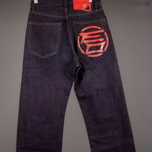 ETIENNE Ozeki Japan Selvedge  Denim Jeans Pants Mens  28 x 35 Blue  Raw Adult